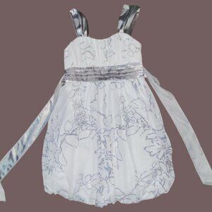 Sz.8 (M)*Speechless*White/Silver Glittery Party Dress